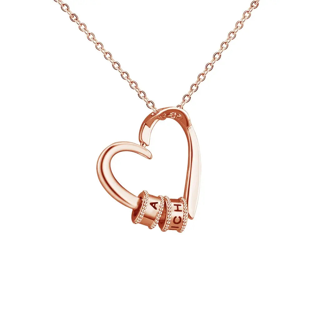 Collier Cœur Personnalisé — Argent 925 Plaqué Or 18K Bijoux de Paris