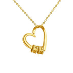 Collier Cœur Personnalisé — Argent 925 Plaqué Or 18K Bijoux de Paris