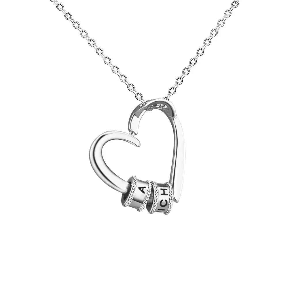Collier Cœur Personnalisé — Argent 925 Plaqué Or 18K Bijoux de Paris
