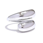 Bague Sculptée Design — Argent 925 Plaqué Or 18K Bijoux de Paris