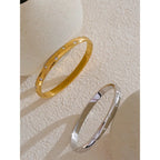 Jonc Pavé Zircone — Argent 925 Plaqué Or 18K Bijoux de Paris