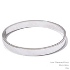 Jonc Rond Texturé Large — Argent 925 Plaqué Or 18K From Paris Jewelry