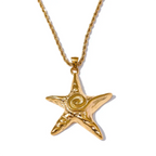 Collier Pendentif Étoile de Mer — Argent 925 Plaqué Or 18K Bijoux de Paris