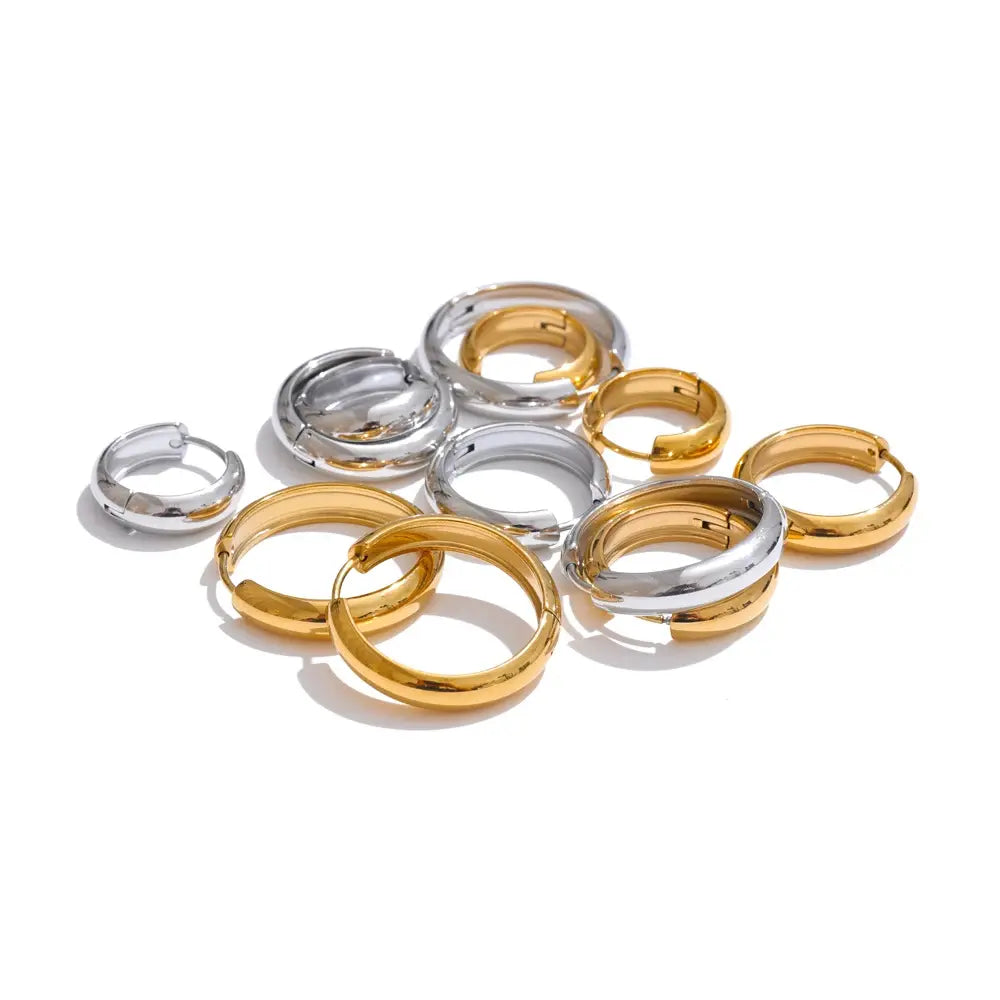 Créoles Classiques — Argent 925 Plaqué Or 18K Bijoux de Paris