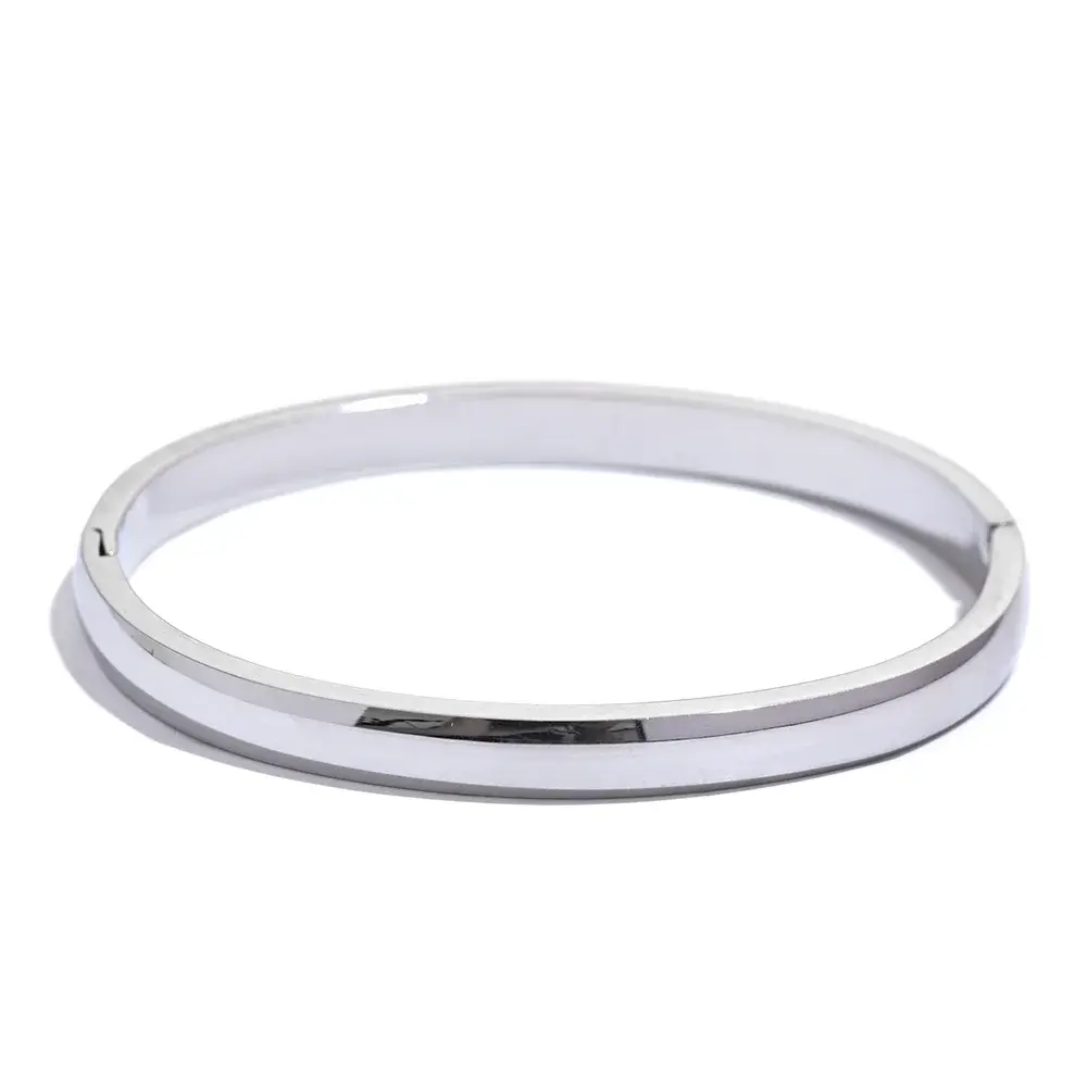 Jonc Lisse Doré — Argent 925 Plaqué Or 18K Bijoux de Paris