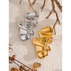Broche Géométrique Abstraite — Argent 925 Plaqué Or 18K Bijoux de Paris