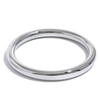 Jonc Large Poli Texturé — Argent 925 Plaqué Or 18K Bijoux de Paris