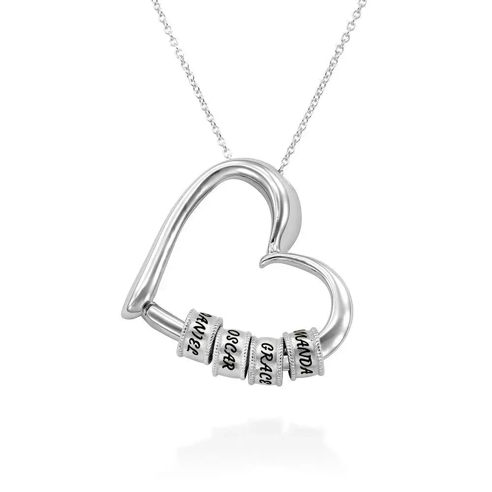 Collier Cœur Personnalisé — Argent 925 Plaqué Or 18K Bijoux de Paris