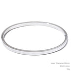 Jonc Rond Texturé Large — Argent 925 Plaqué Or 18K From Paris Jewelry