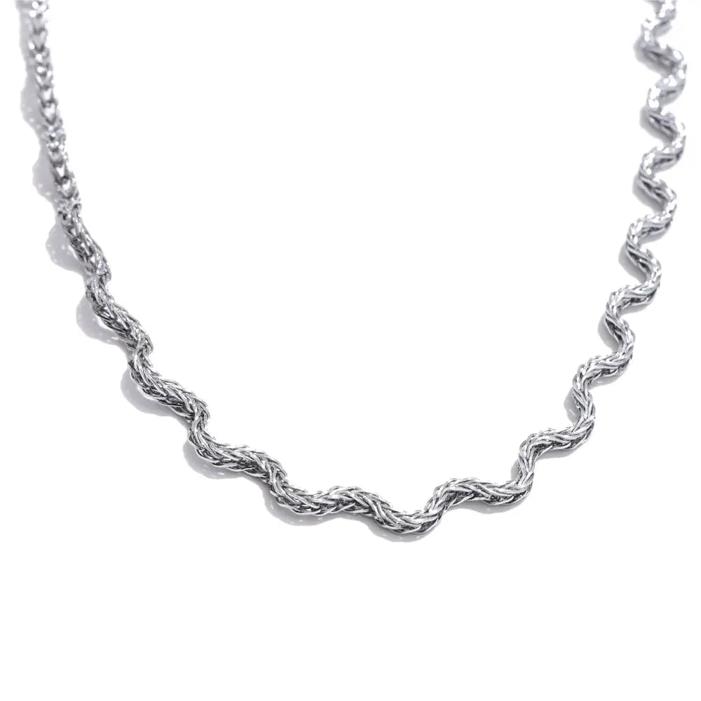Collier Chaîne Maille Dorée — Argent 925 Plaqué Or 18K Bijoux de Paris