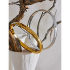 Jonc Lisse Doré — Argent 925 Plaqué Or 18K Bijoux de Paris