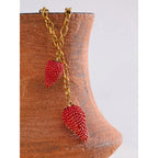 Collier Pendentif Fraise — Argent 925 Plaqué Or 18K Bijoux de Paris